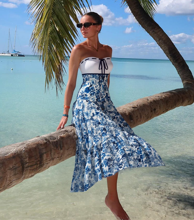Bandeau Blossom Print Swimsuit Set(s)
