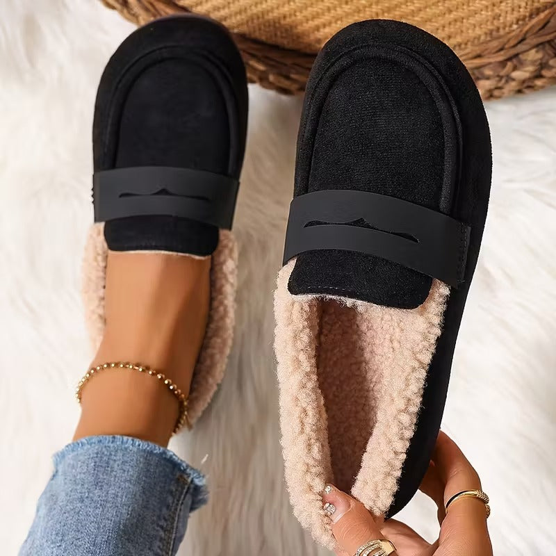Deren - Non-Slip Moccasins with Fleece Lining