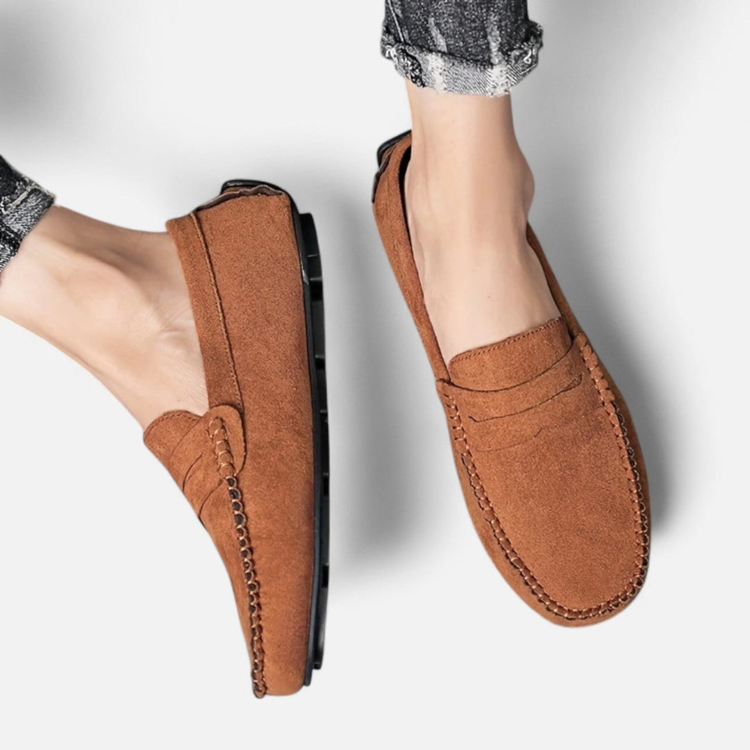 Roselains| Men's Leather Slip-On Loafers