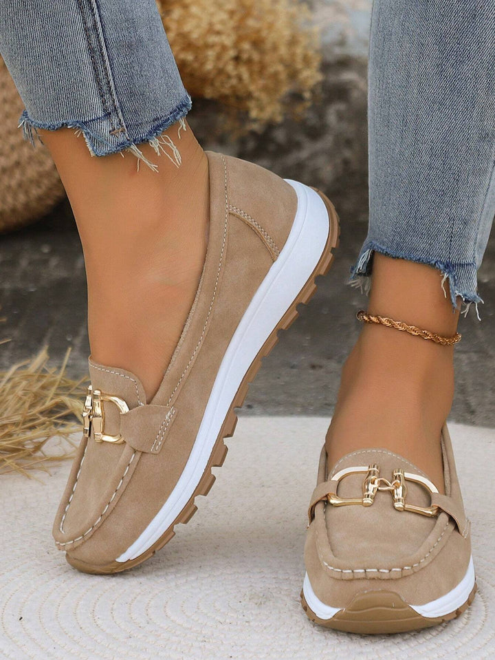 Lainey™ - Flat Buckle Loafers