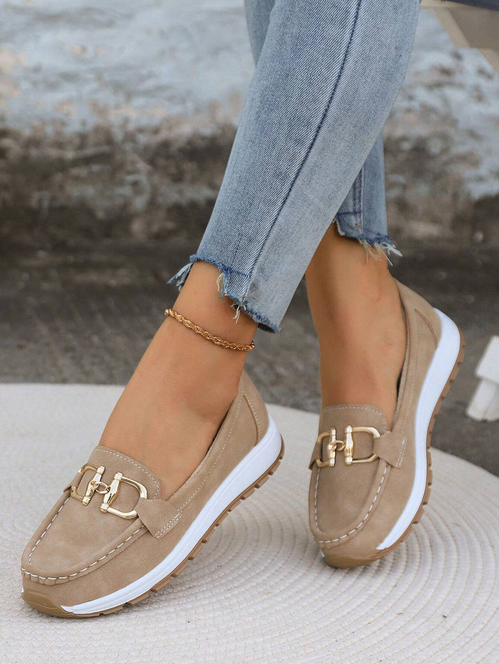Lainey™ - Flat Buckle Loafers