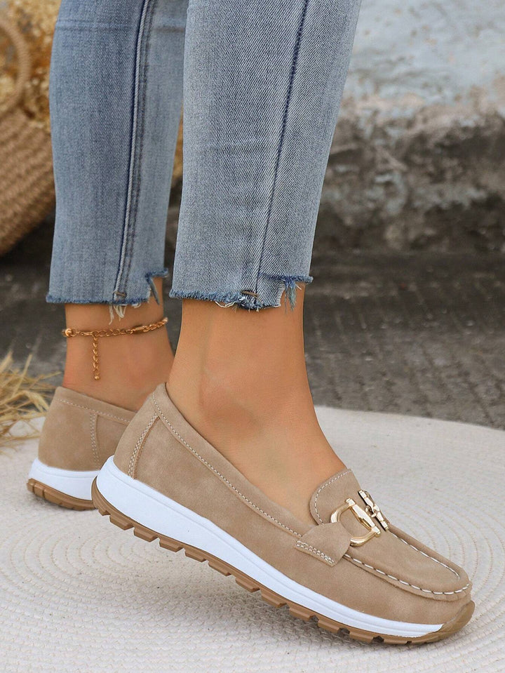 Lainey™ - Flat Buckle Loafers