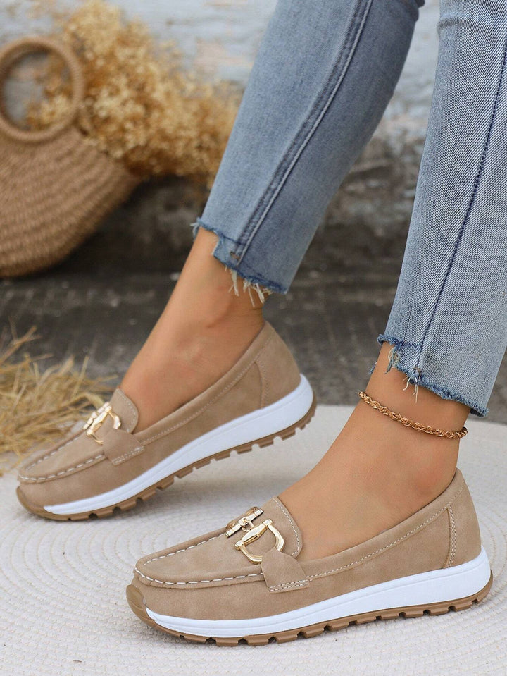 Lainey™ - Flat Buckle Loafers