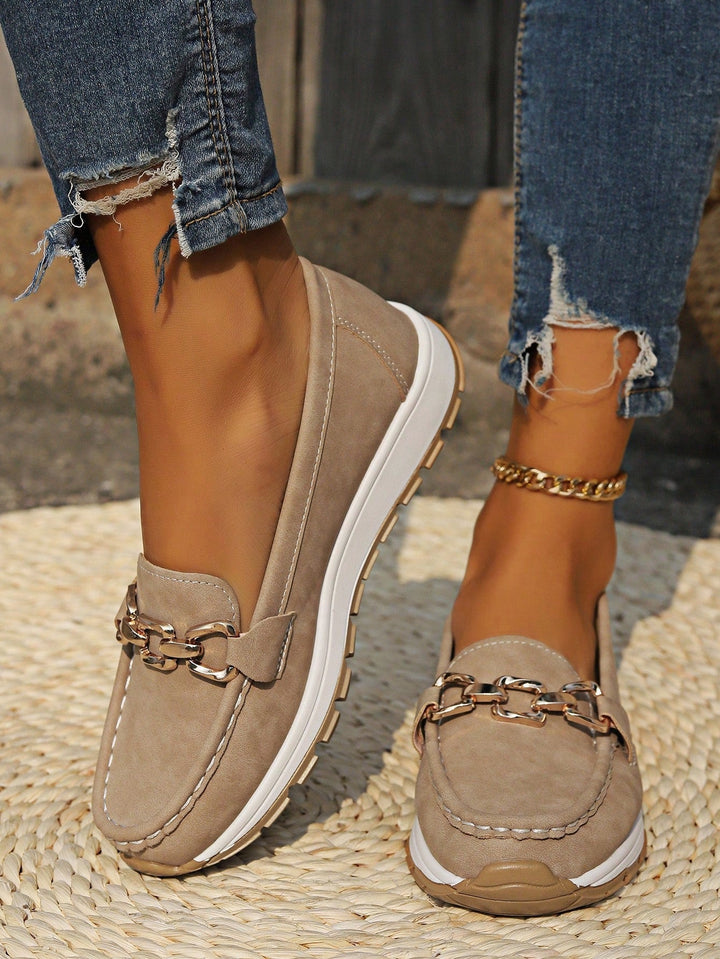 Lainey™ - Flat Buckle Loafers