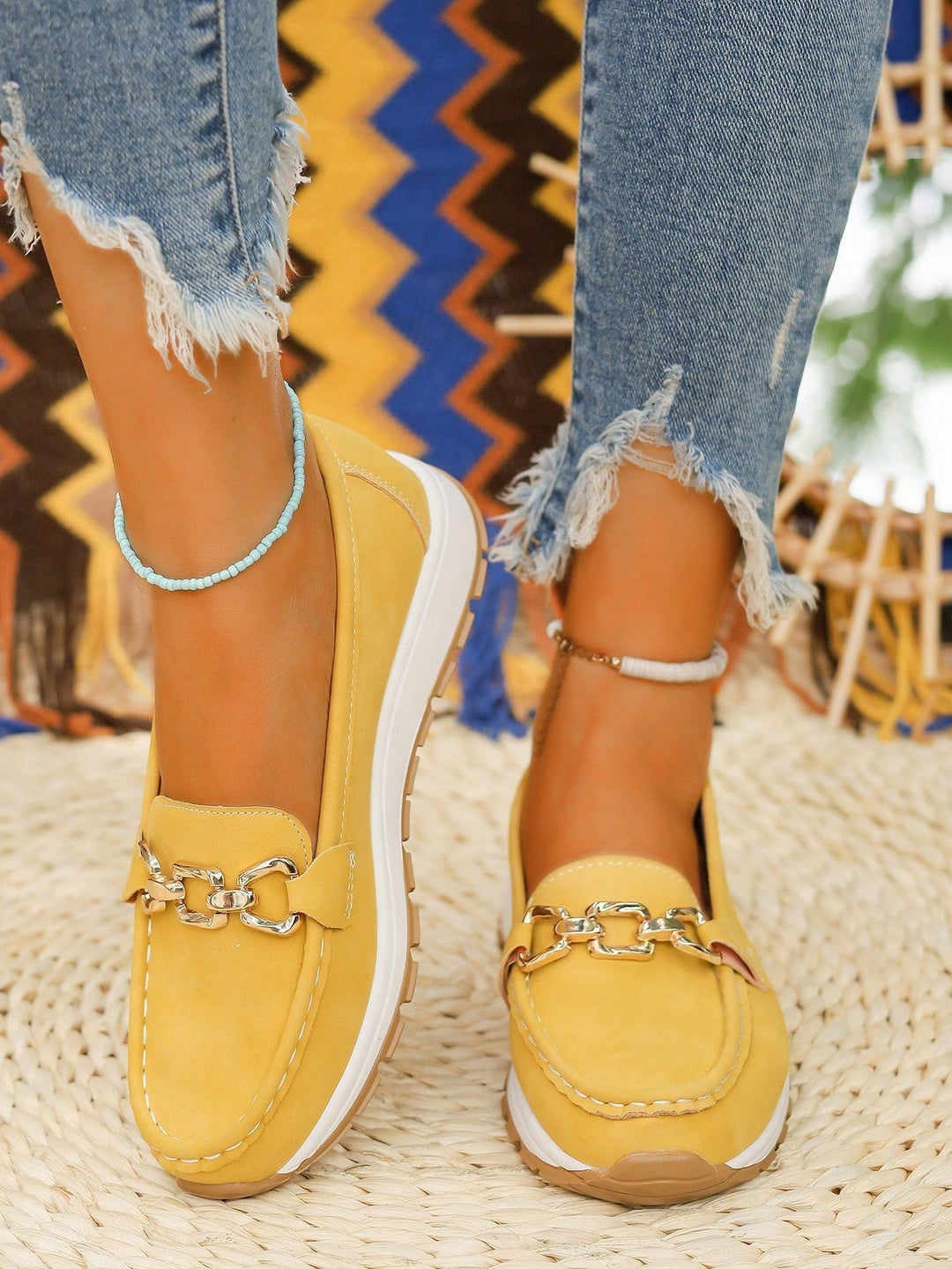 Lainey™ - Flat Buckle Loafers