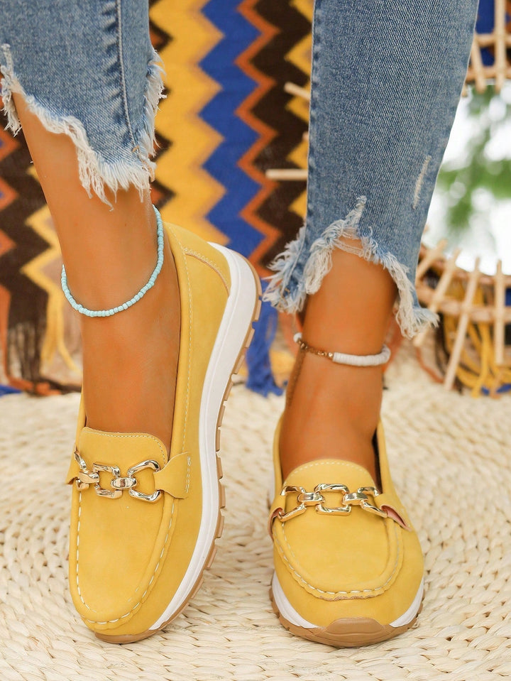 Lainey™ - Flat Buckle Loafers