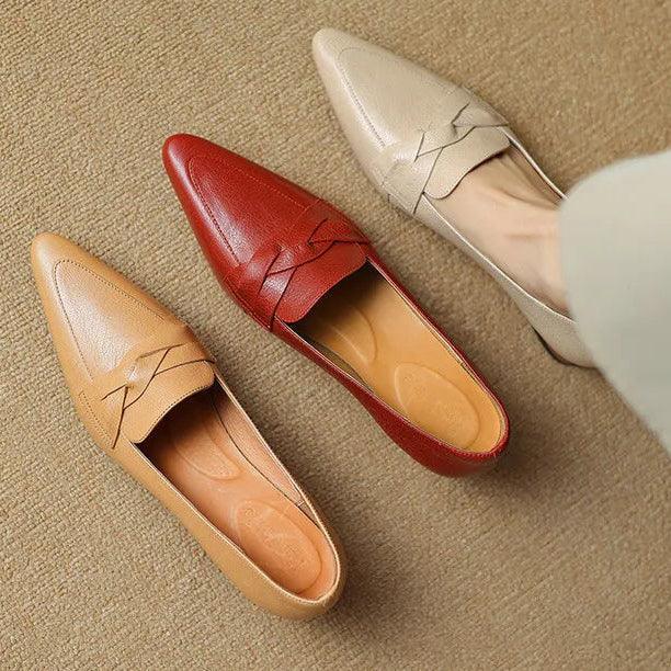 SOFIA GENUINE LEATHER LOAFERS