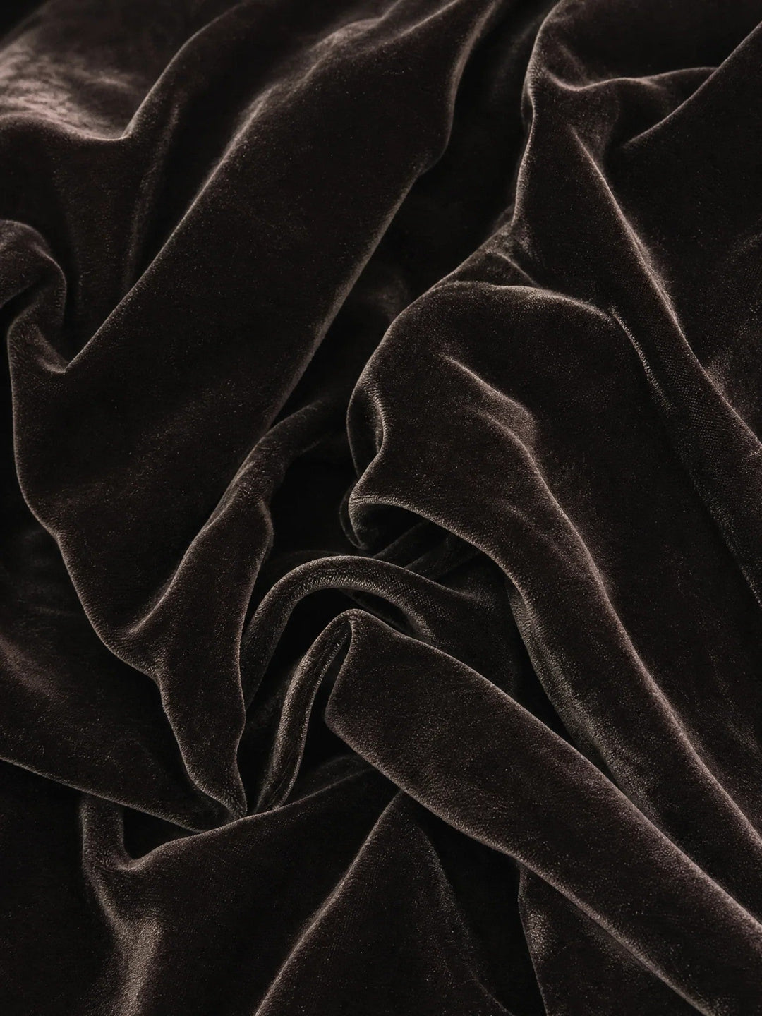 Dark Brown Velvet Off Shoulder Evening Maxi Dress