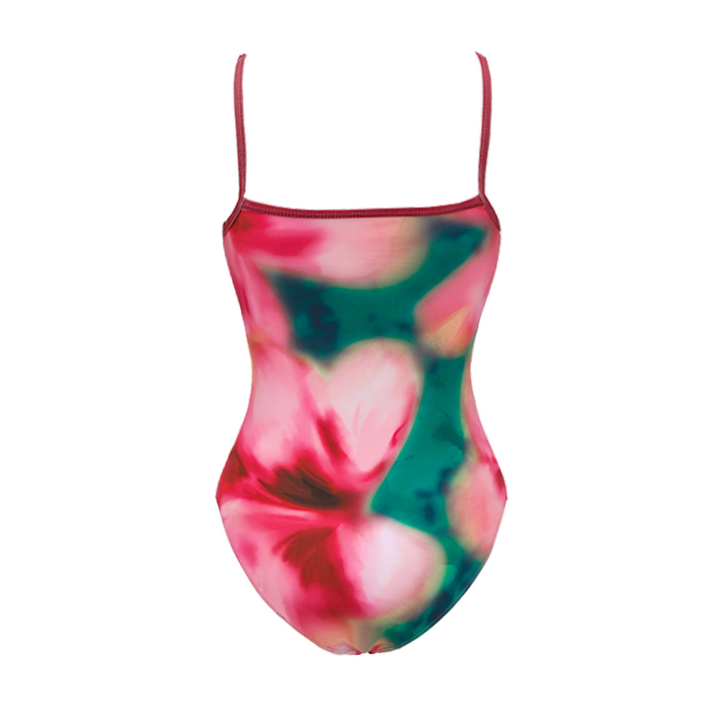 Tie-shoulder Plant-based Printing Swimsuit Set(s)