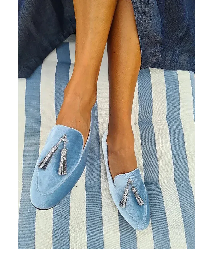 Vyla™ | Silver Tassel Slippers