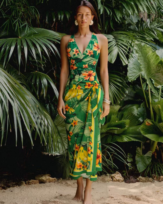 Hibiscus print Tummy Control Swimsuit Set(s)
