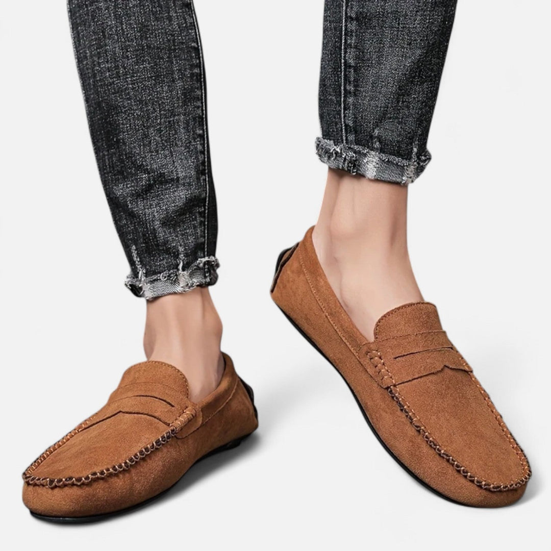 Roselains| Men's Leather Slip-On Loafers