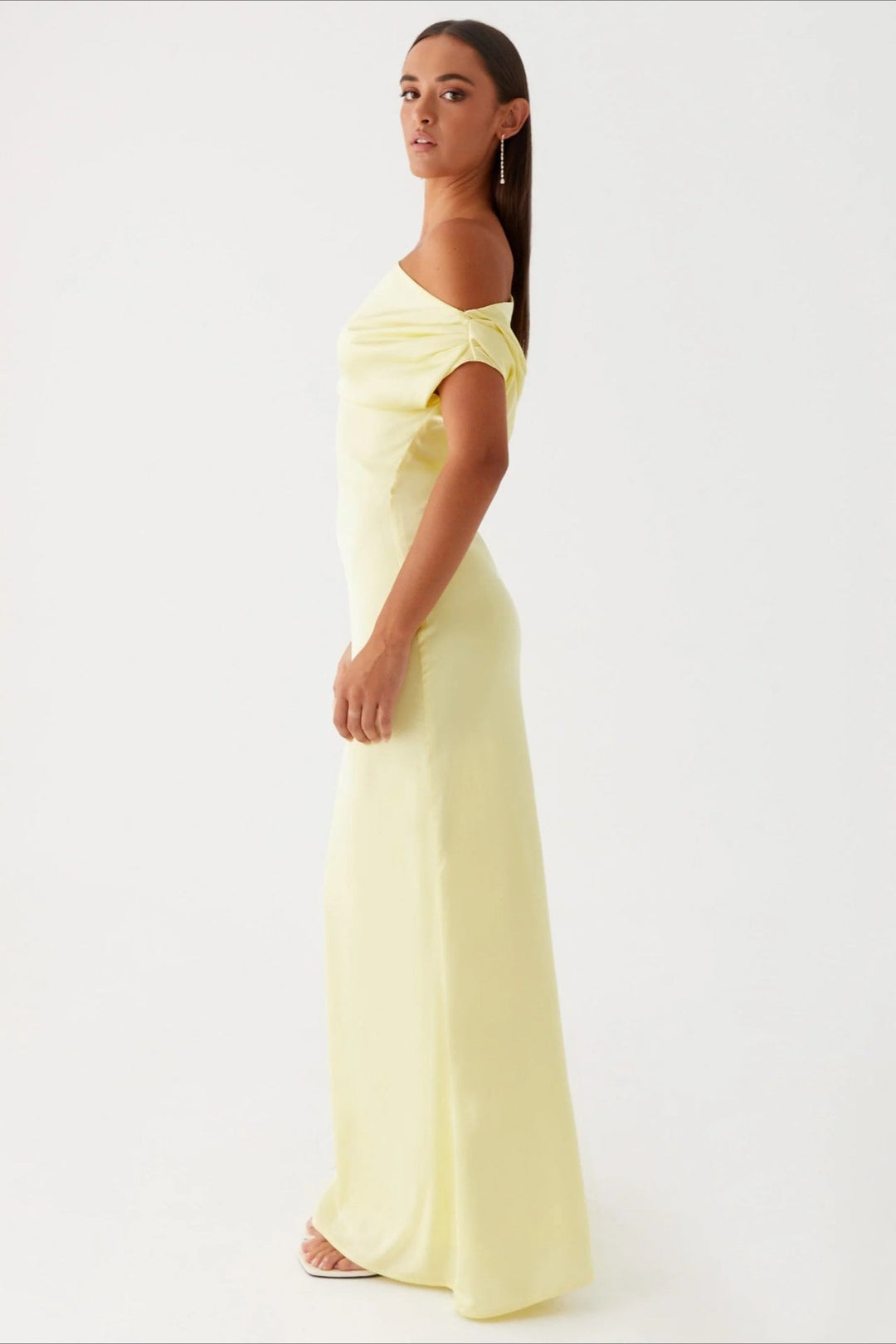 CLAIRE – ELEGANT DRAPED EVENING DRESS