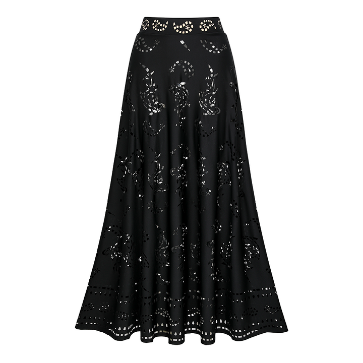 Plunge Black Laser Cut Swimsuit Set(s)