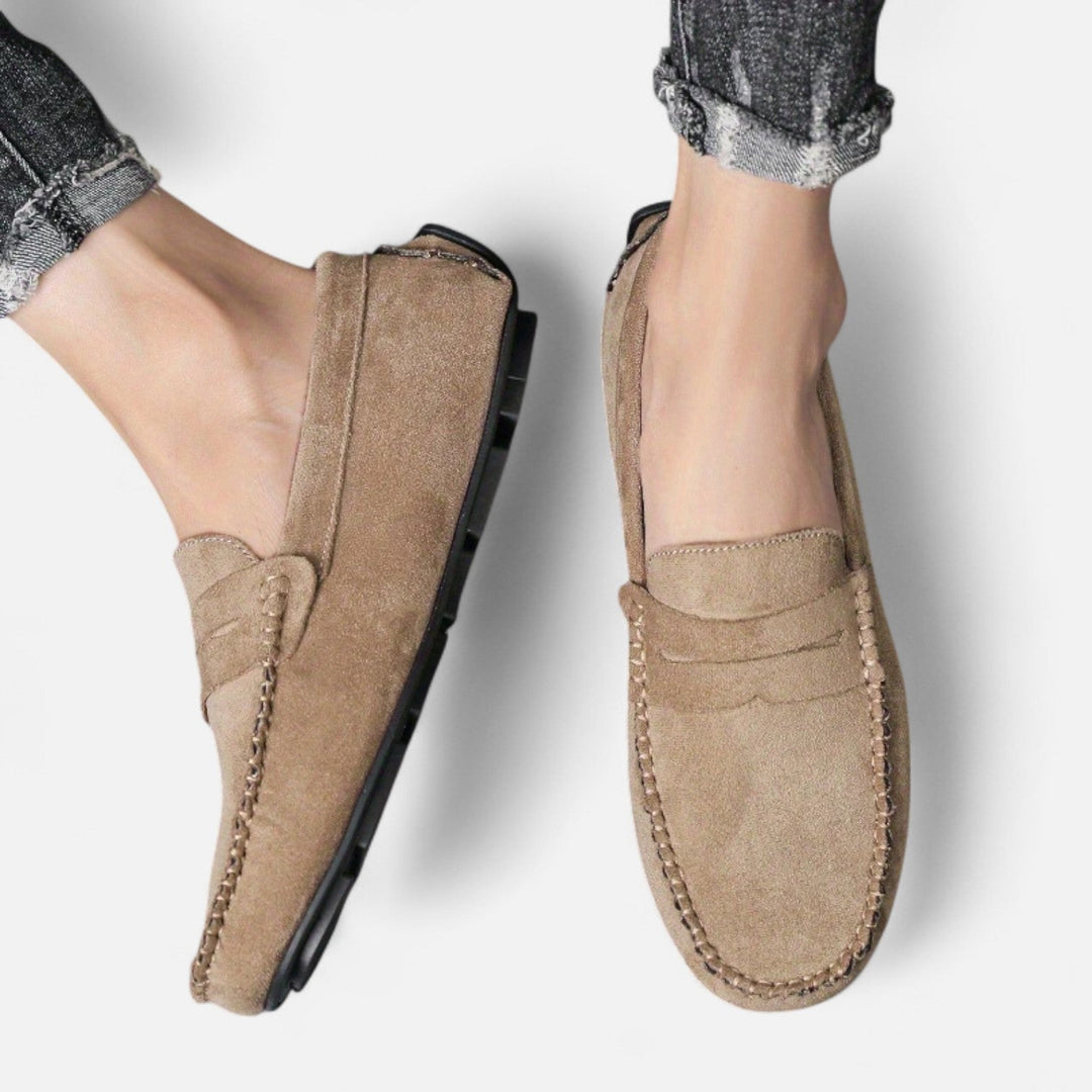 Roselains| Men's Leather Slip-On Loafers