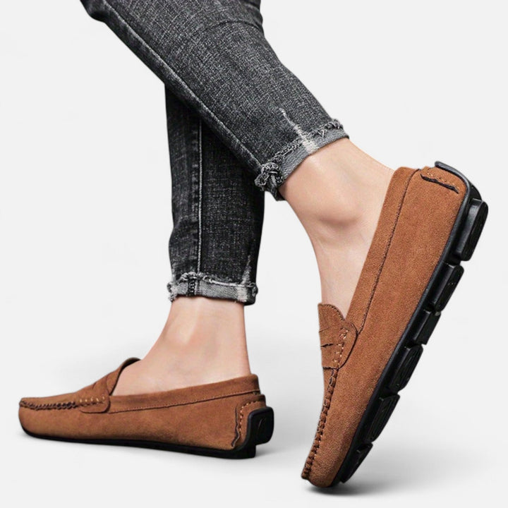 Roselains| Men's Leather Slip-On Loafers