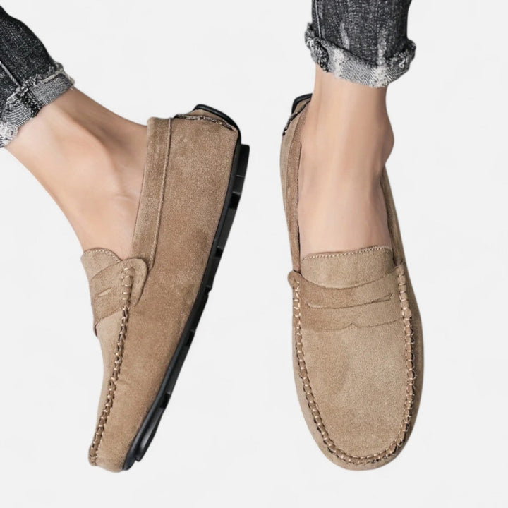 Roselains| Men's Leather Slip-On Loafers
