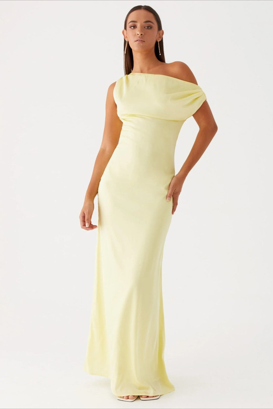 CLAIRE – ELEGANT DRAPED EVENING DRESS