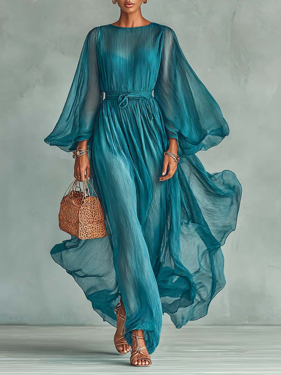 Seraphina Elegant Chiffon Maxi Dress