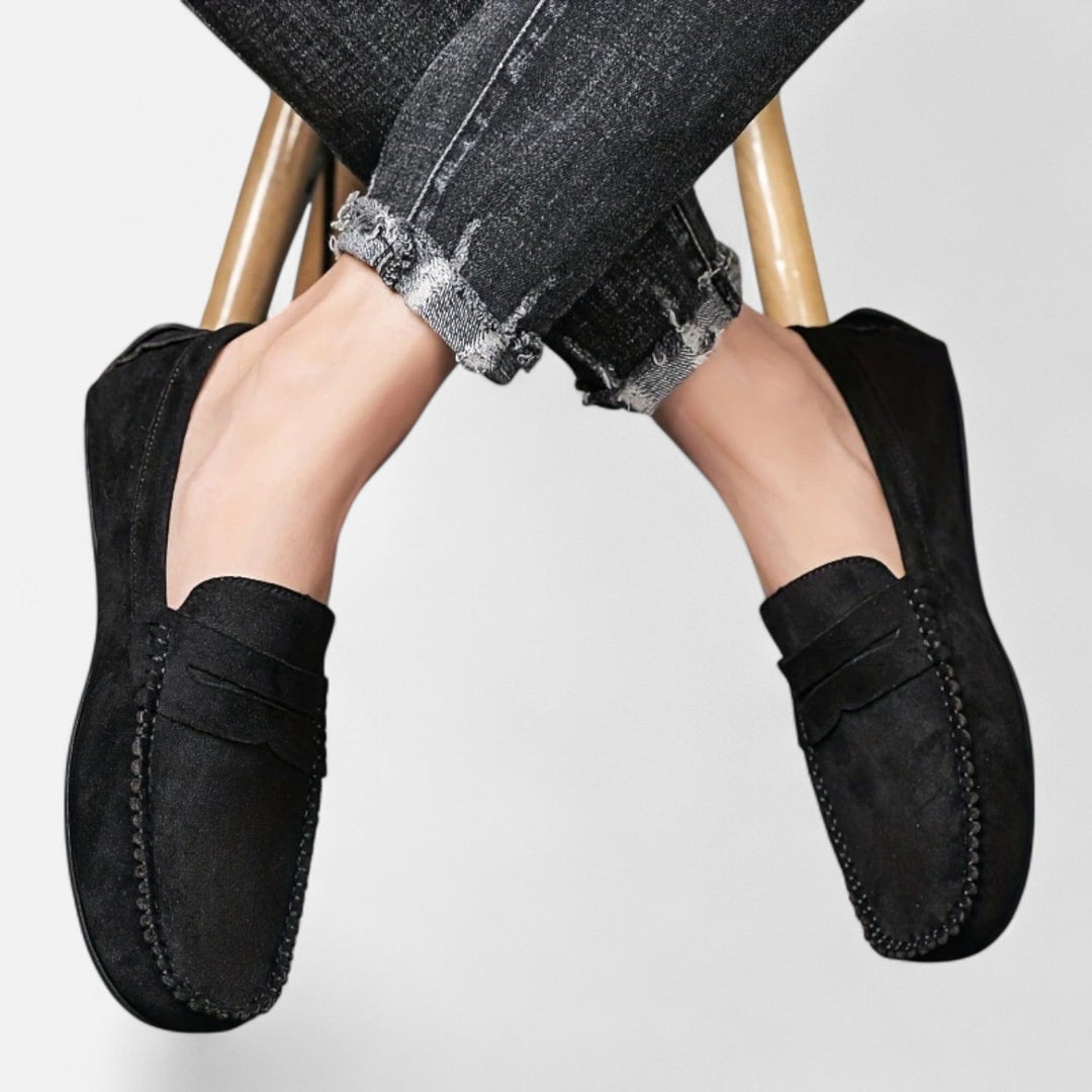 Roselains| Men's Leather Slip-On Loafers