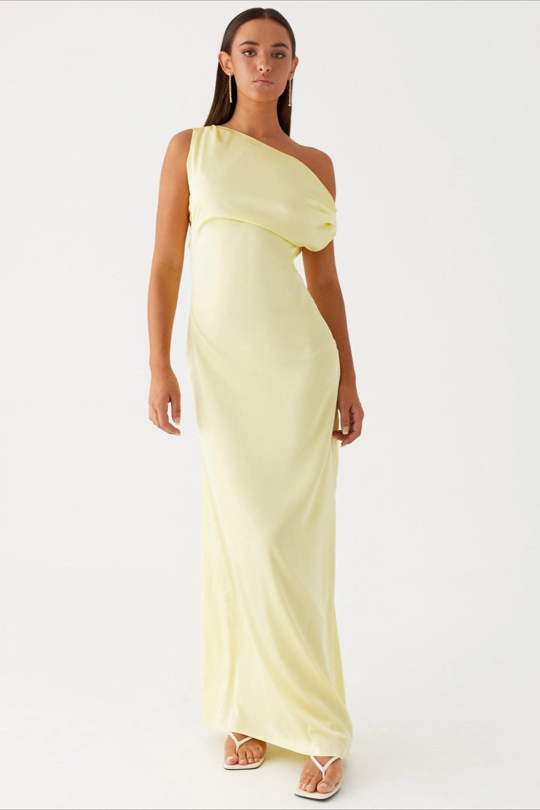 CLAIRE – ELEGANT DRAPED EVENING DRESS