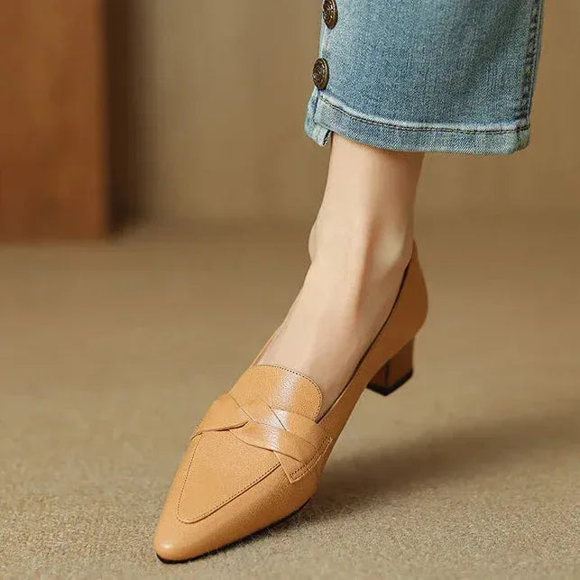 SOFIA GENUINE LEATHER LOAFERS