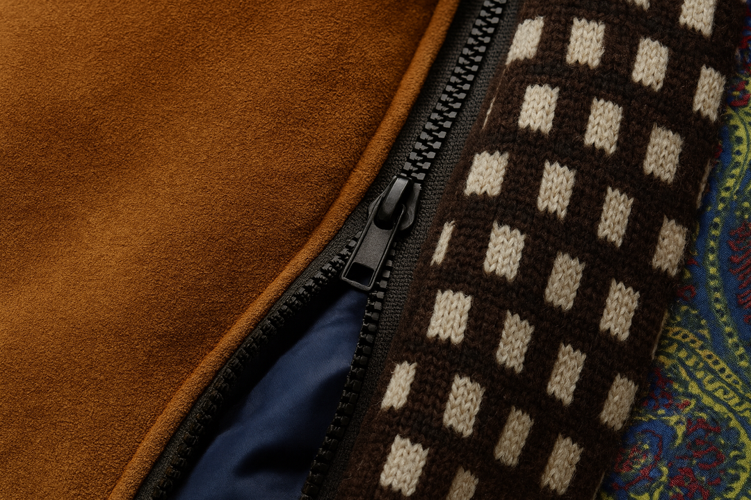 Wool Blend Overcoat with Notch Lapel Collar