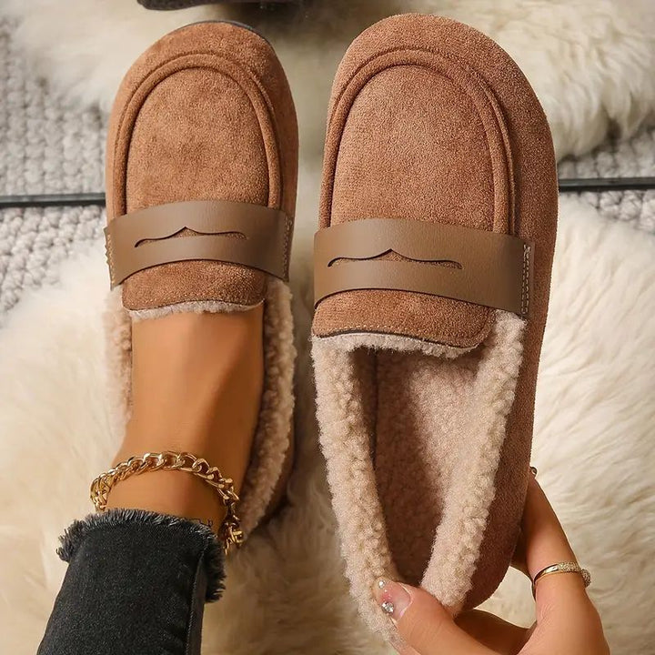 Deren - Non-Slip Moccasins with Fleece Lining