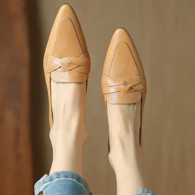 SOFIA GENUINE LEATHER LOAFERS