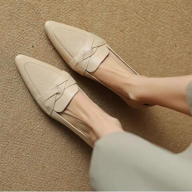 SOFIA GENUINE LEATHER LOAFERS