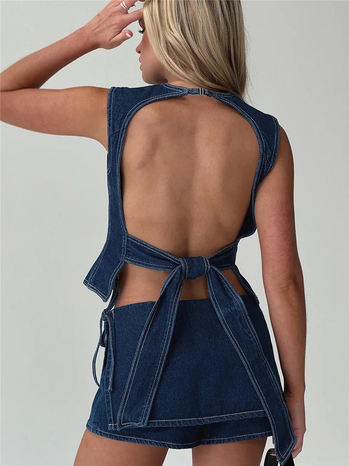 Pocketed Mini A-Line Skirt