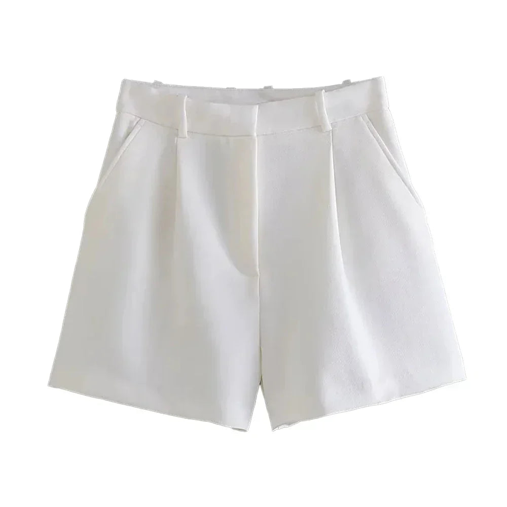 Sand Relaxed Fit Drawstring Cotton-Blend Shorts