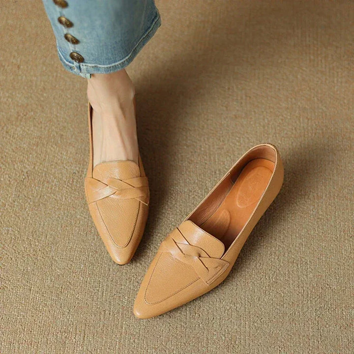 SOFIA GENUINE LEATHER LOAFERS