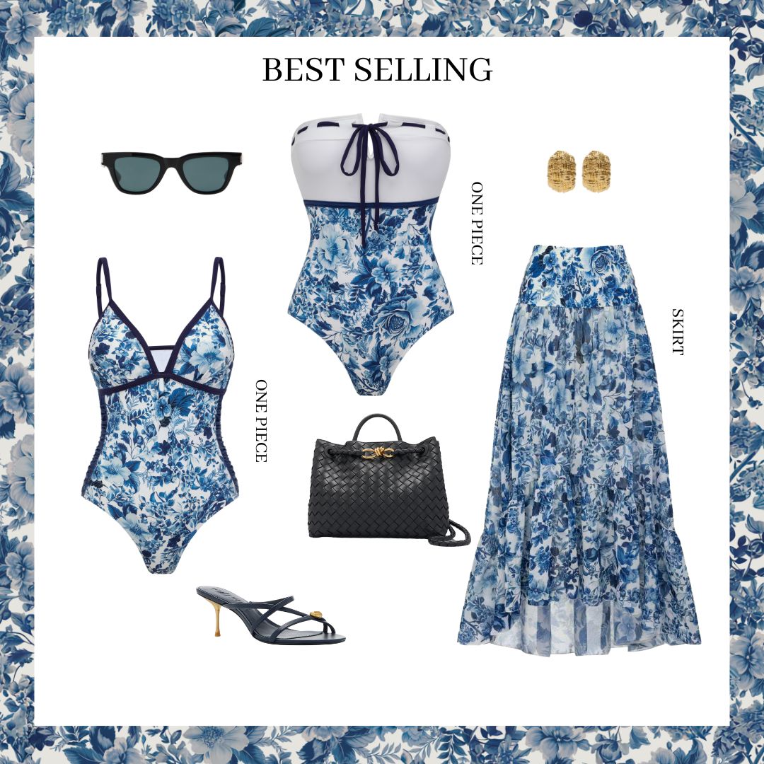 Bandeau Blossom Print Swimsuit Set(s)