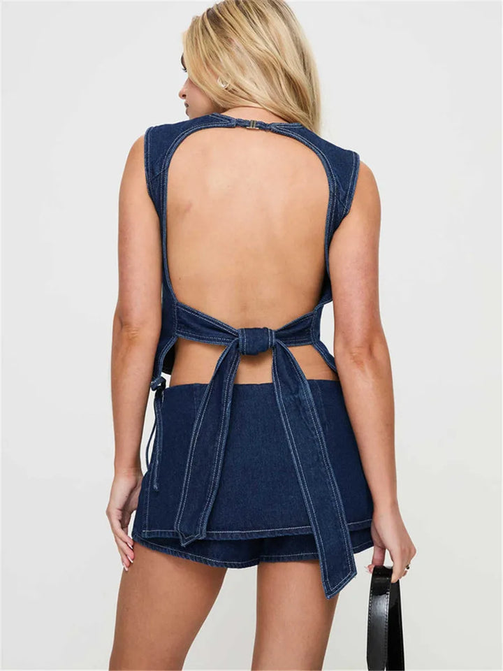 Pocketed Mini A-Line Skirt