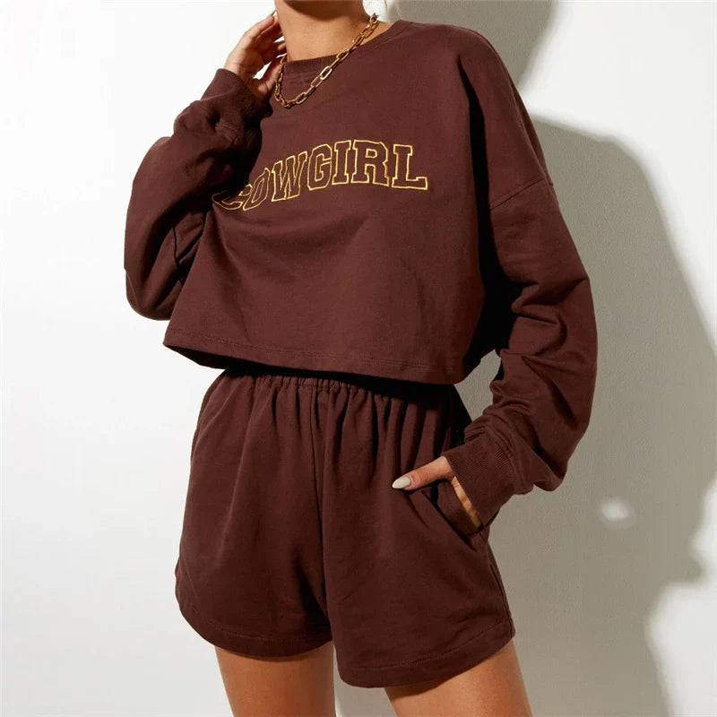 Cloud White High-Waist Relaxed Cotton Shorts