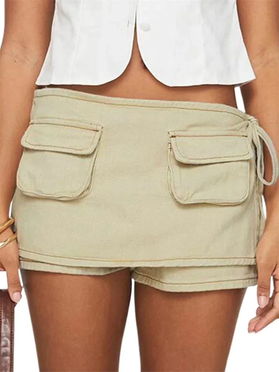 Pocketed Mini A-Line Skirt