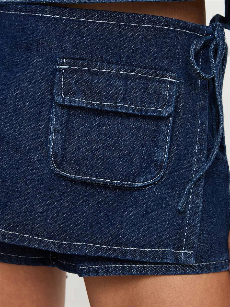 Pocketed Mini A-Line Skirt