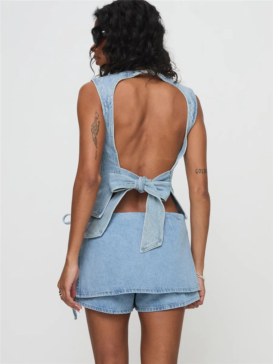 Pocketed Mini A-Line Skirt