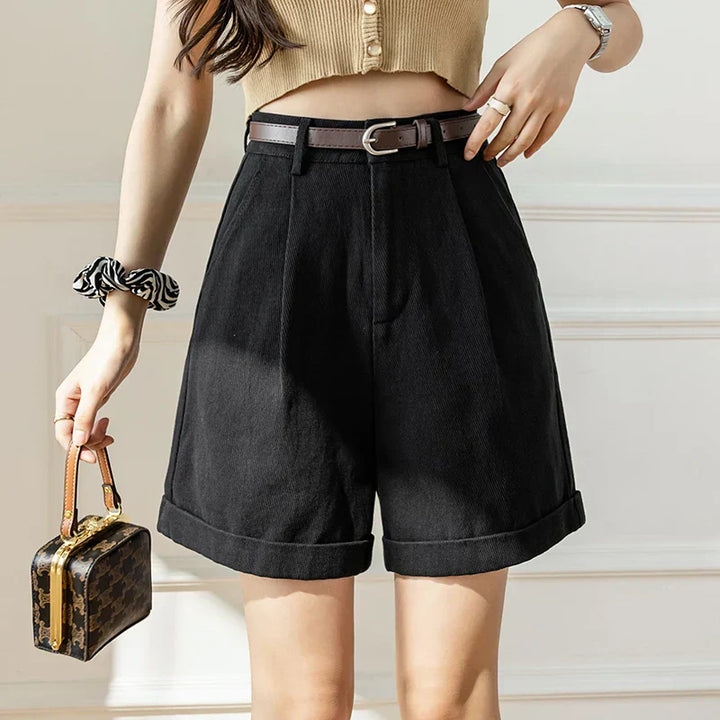 Khaki Relaxed-Fit Drawstring Cotton Shorts