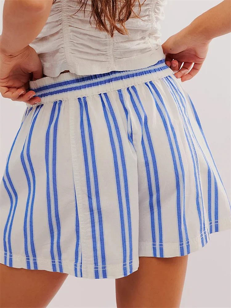 Sand High-Waist Drawstring Linen Shorts