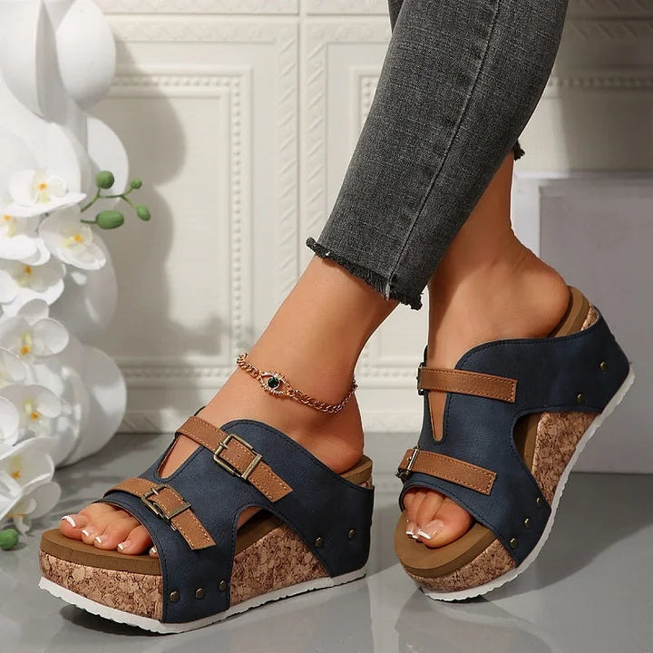 NEFERTARI -TRENDY ORTHO WEDGE SANDALS