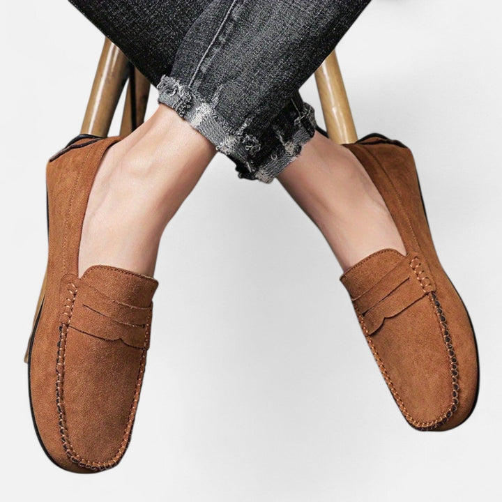 Roselains| Men's Leather Slip-On Loafers