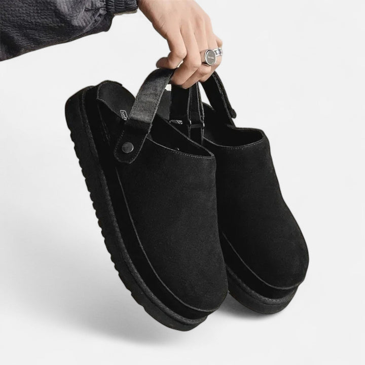 Women’s Leather Back-Strap Slippers