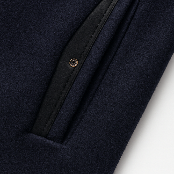 Tailored Long Coat in a Wool Blend Fabric