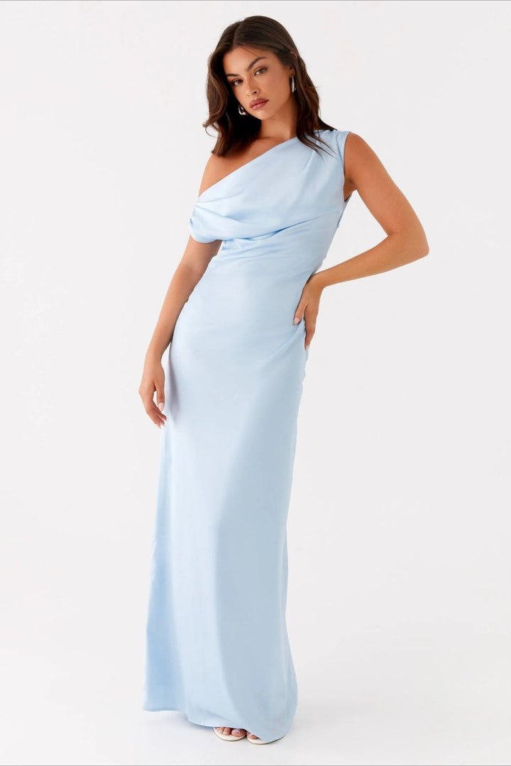 CLAIRE – ELEGANT DRAPED EVENING DRESS