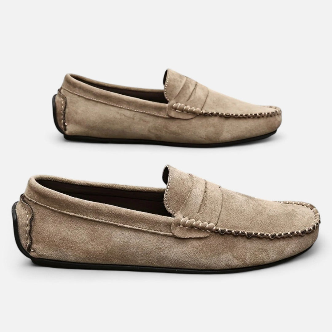 Roselains| Men's Leather Slip-On Loafers