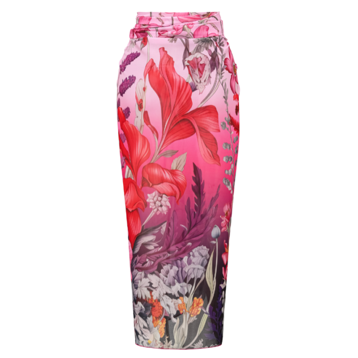 Deep V Neck Halter Printed One Piece Swimsuit and sarong