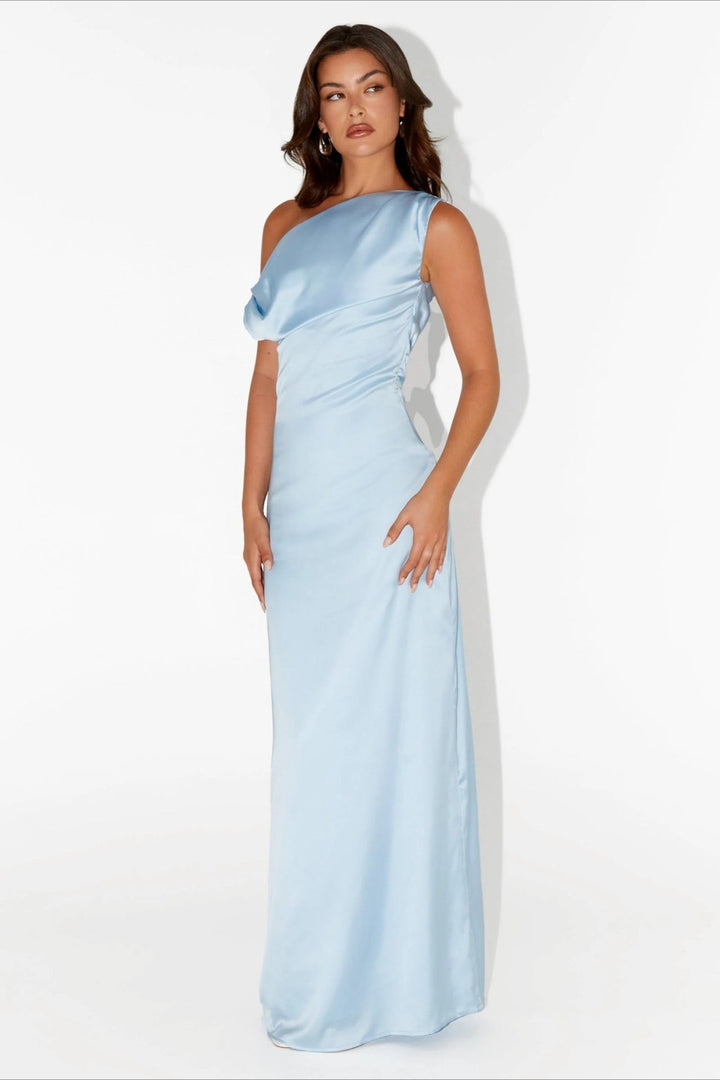 CLAIRE – ELEGANT DRAPED EVENING DRESS