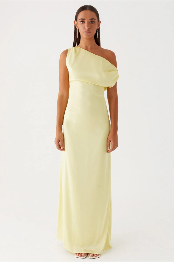 CLAIRE – ELEGANT DRAPED EVENING DRESS